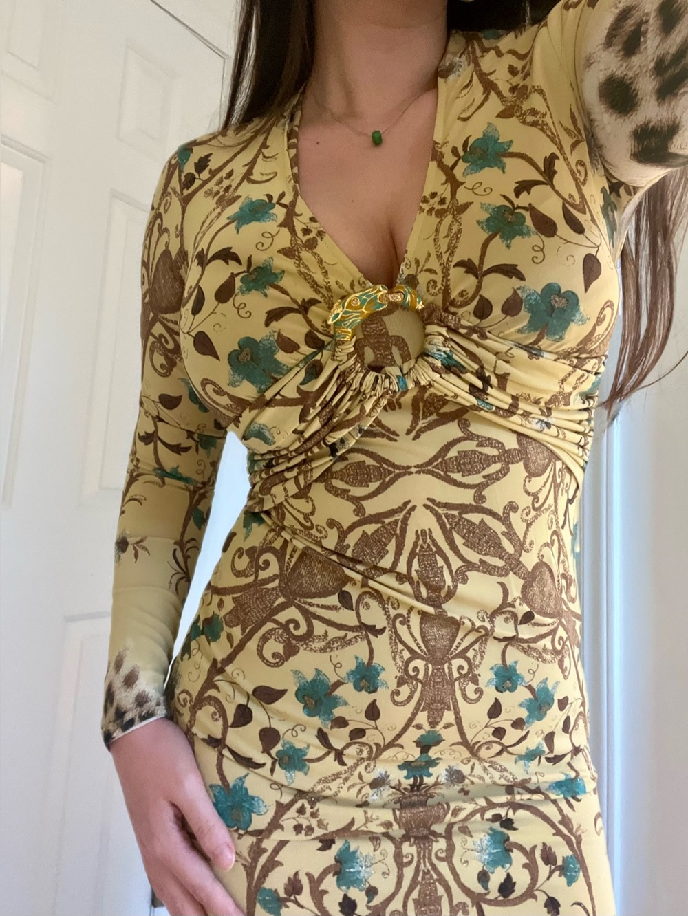 90s Roberto Cavalli Class Midi Dress - Picture 2 of 5